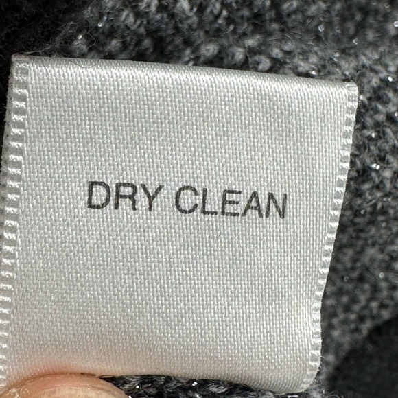 Pendleton Black Gray Metallic Zipped Cardigan Large Petite - Picture 8 of 8